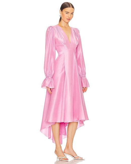 Vestido midi willow Azeeza de color Pink