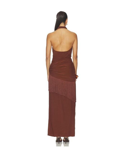Lovers + Friends Brown Larissa Gown