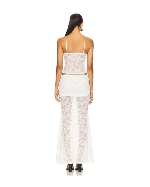 superdown White Mimi Maxi Skirt Set