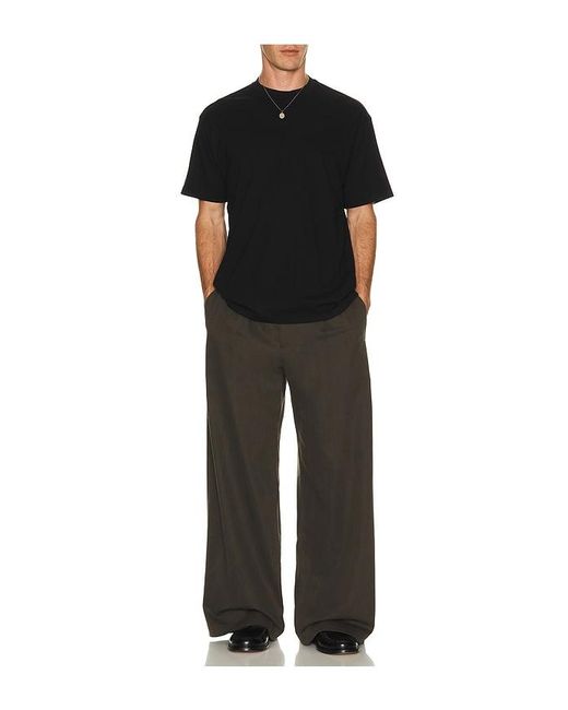 Asher Black Noah Supima Tee for men
