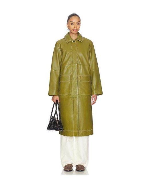 ALIGNE White Mountain Leather Coat