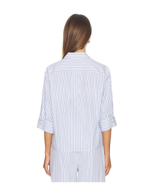 Rag & Bone White Lucia Stripe Poplin Shirt