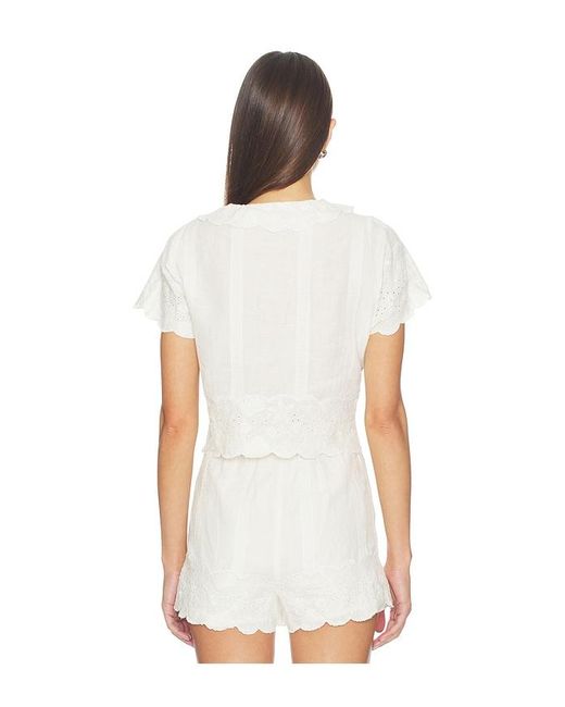 Show Me Your Mumu White Lyla Top