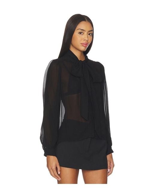 Brentley Blouse En Color Negro Talla (También En M, S, Xs) Alice + Olivia de color Black