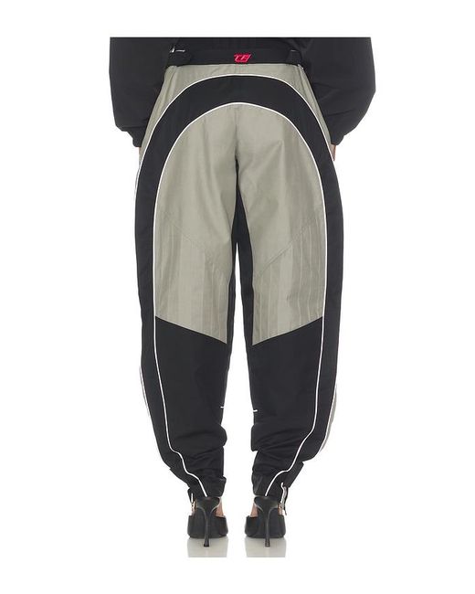 The Attico Gray Cotton Nylon Pant