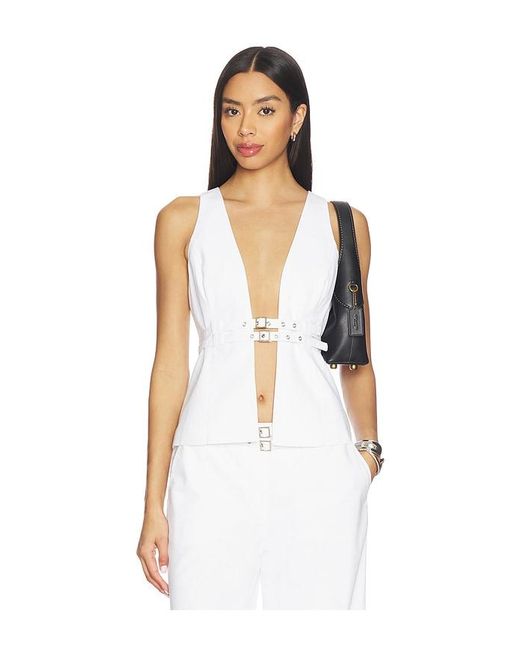 Seven Wonders White Zaylee Buckle Vest