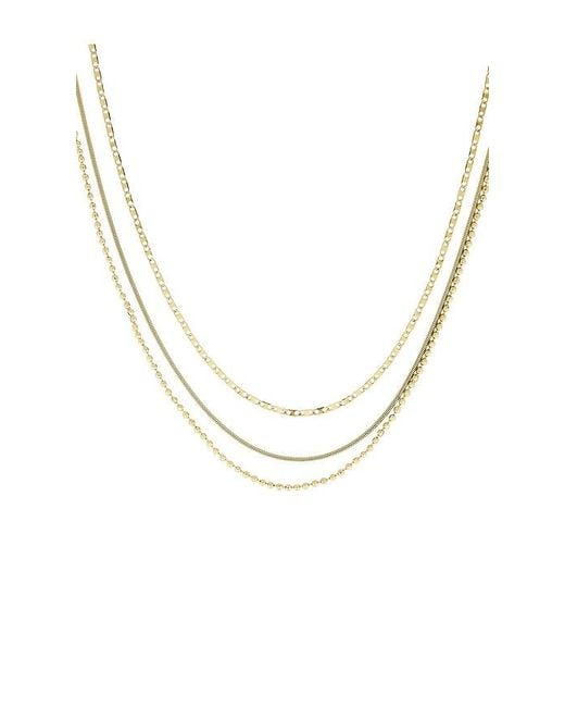 BaubleBar Metallic Anita Water Resistant Necklace Set