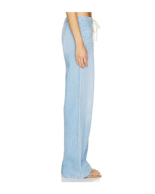 Mother Blue The Laced Up Smoothie Sneak Jeans