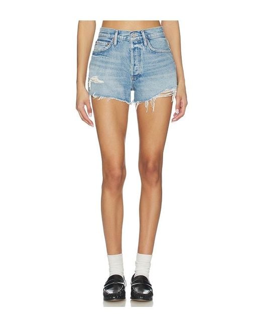 Agolde Blue Parker Shorts