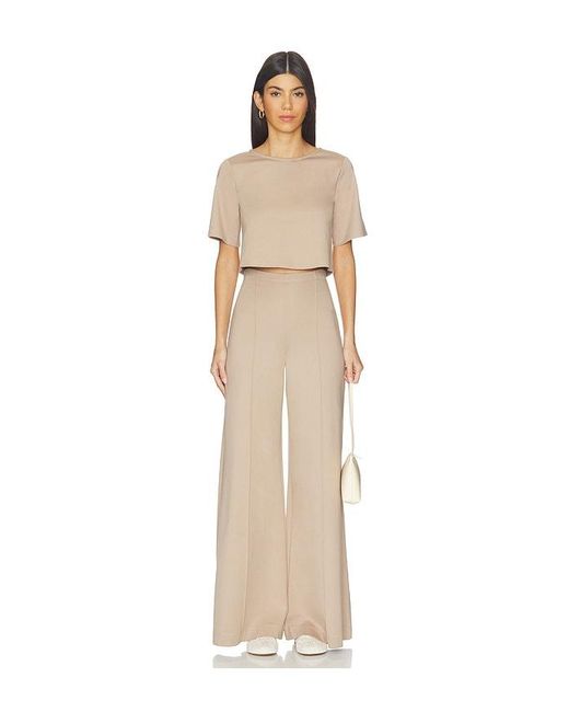 Ripley Rader Natural Ponte Knit Wide Leg Pant