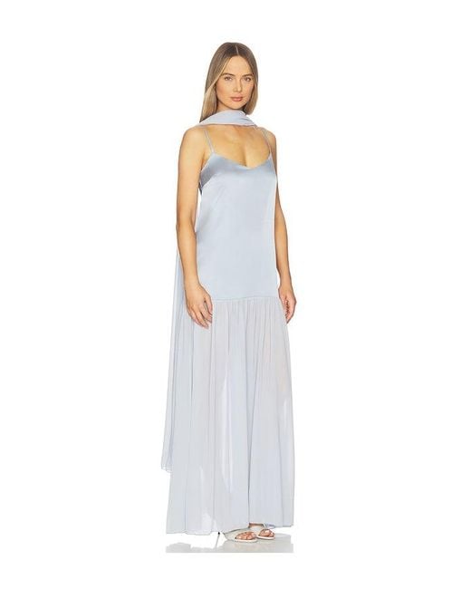 Vestido Dahlia En Color Bebe Azul Talla (También En S, Xs, M, Xl) Show Me Your Mumu de color White