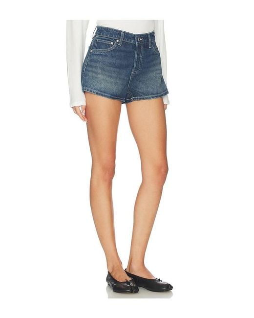 EB DENIM Blue Cierra High Rise Short