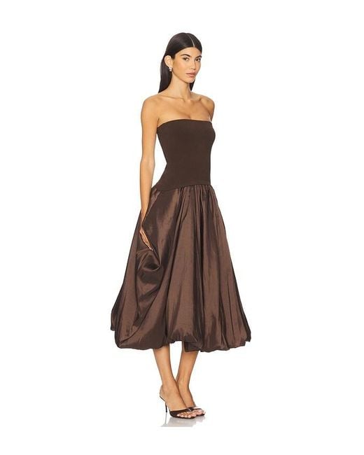 Jonathan Simkhai Izzy ミディ丈ドレス Brown
