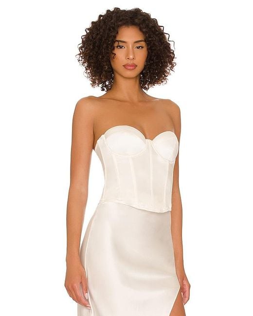 Fleur du Mal White Hamptons Bustier
