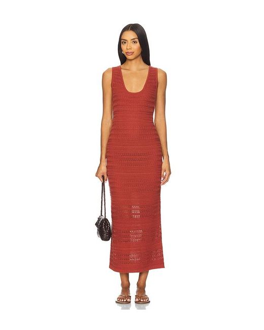 Nation Los Angeles Red Carrer Sweater Dress