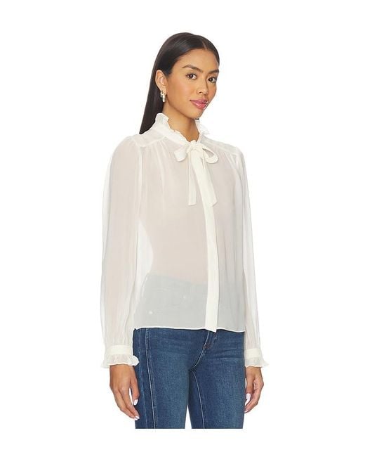 PAIGE Blue Bluse Leya