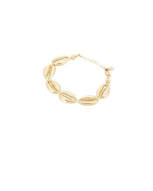 Ettika White Seven Seas Shell 18K Pated Shell Bracelet