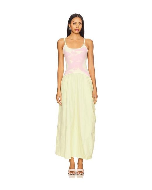 Ph5 White Ivy Mixed Media Maxi Dress