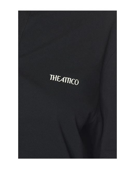 The Attico Black Layered Tee