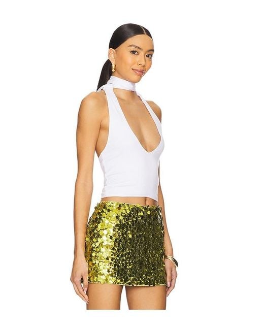 superdown White Jessalyn Halter Top