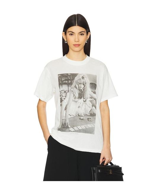 Anine Bing Lili グラフィックTシャツ White