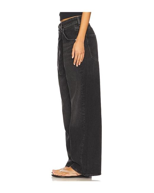 Agolde Black Vana Wide Leg Jeans