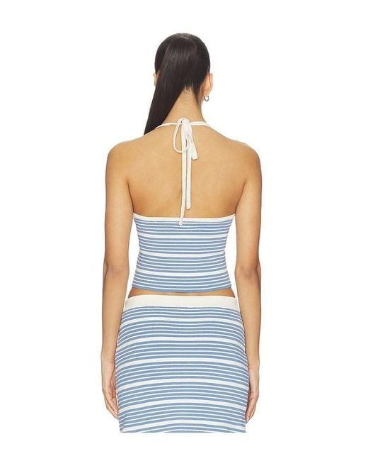 LSPACE Blue Positano Top
