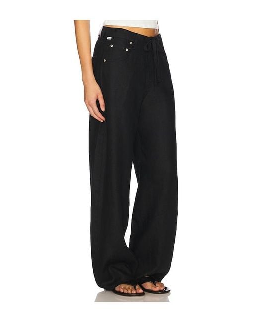 Citizens of Humanity Black Brynn Drawstring Trouser