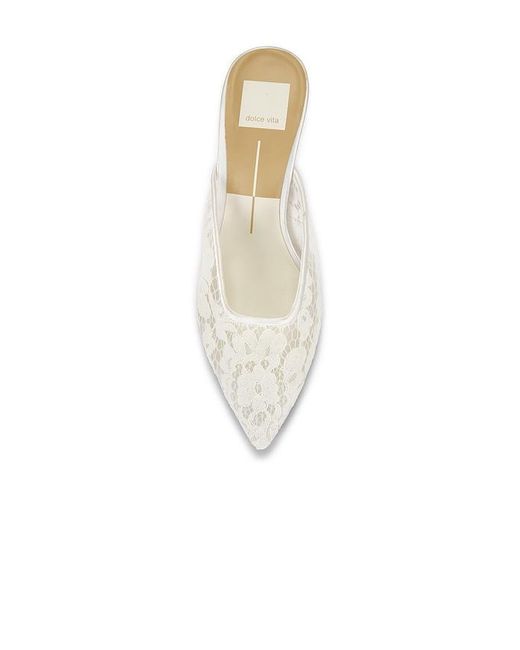 Dolce Vita White Cleo High Mule