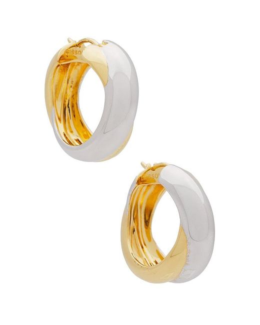Missoma Metallic X Lucy Williams Chunky Entwined Hoops