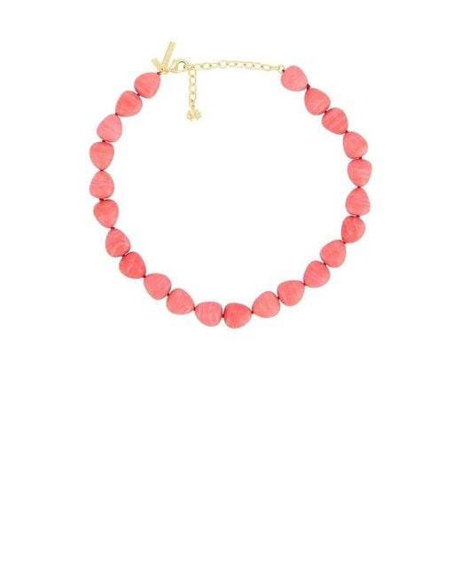 Lele Sadoughi Red Baroque Collar Necklace