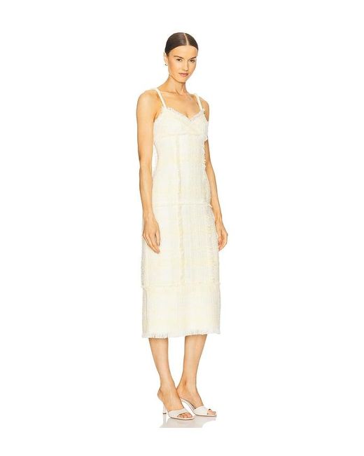 Alexis White Midikleid Tweed