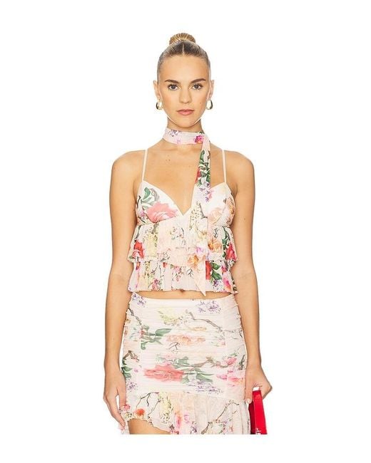 AFRM Multicolor Gisela Clip Dot Top