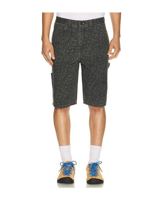 Thisisneverthat Gray Relaxed Painter Short for men