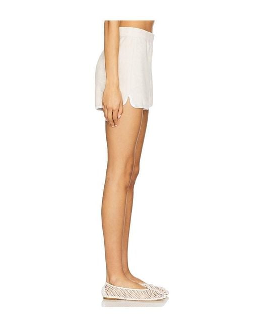 Barefoot Dreams White Cozyterry Short