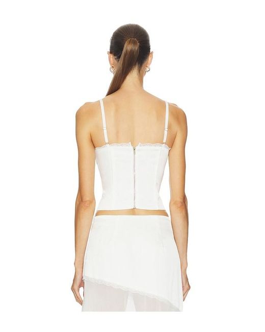 Runaway the Label White Emberly Bustier