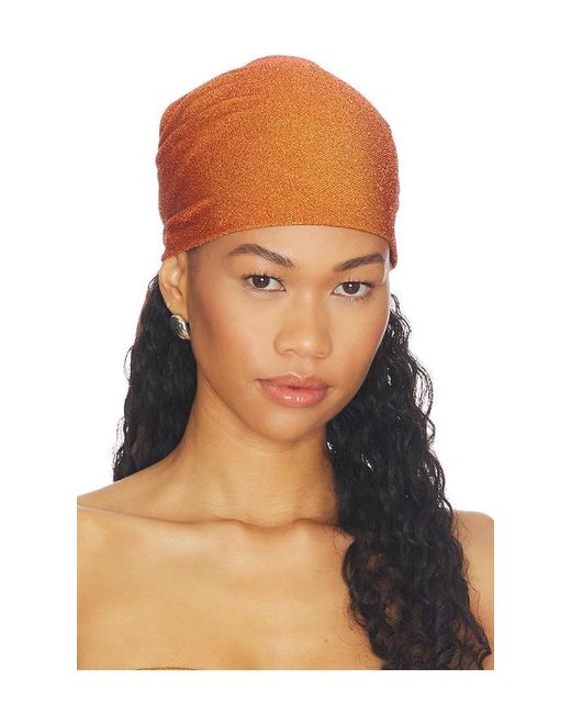Mariandree Gaitan Orange Alana Head Scarf
