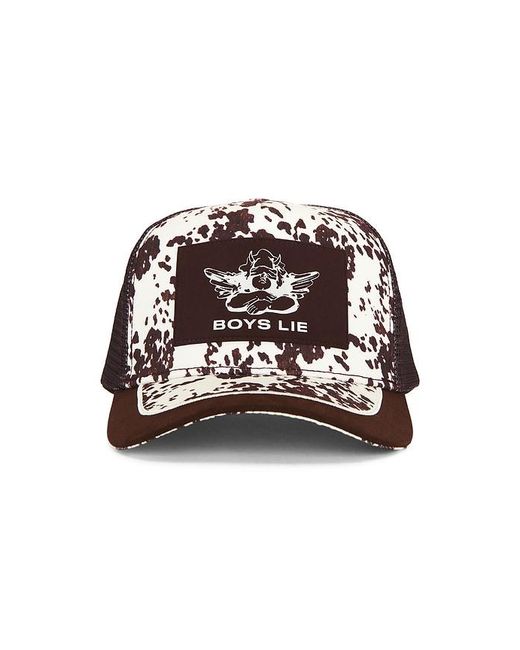 Gorra De Camionero Panel En Color Negro Talla Boys Lie de color Brown