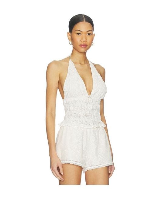 Nia White Chandler Top
