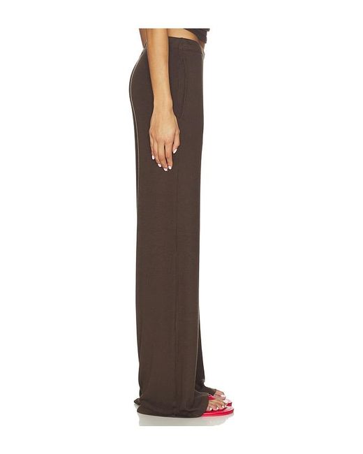 SPRWMN Red Rib Wide Leg Pants