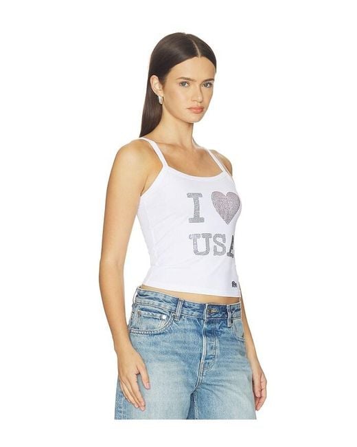 Hype and Vice White Playmaker Tank