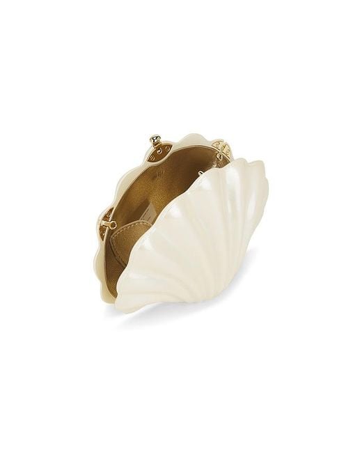 JW PEI White Shell Clutch