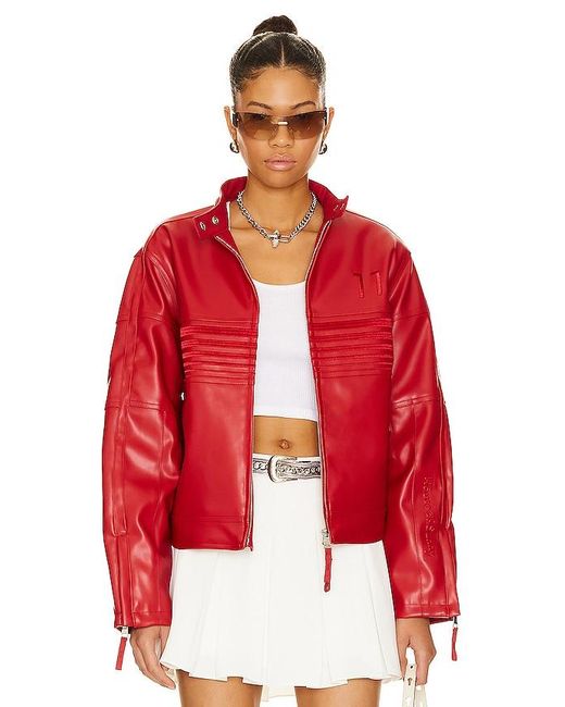 House Of Sunny Red The Racer Jacket