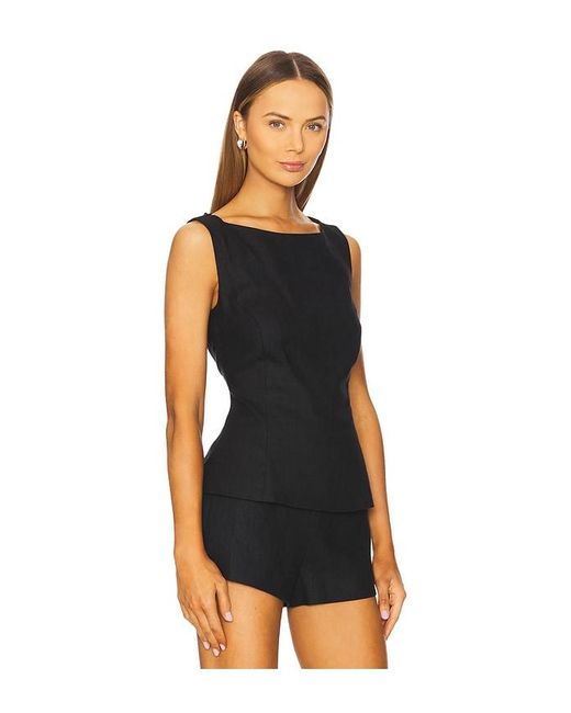 Faithfull The Brand Black Ana Top