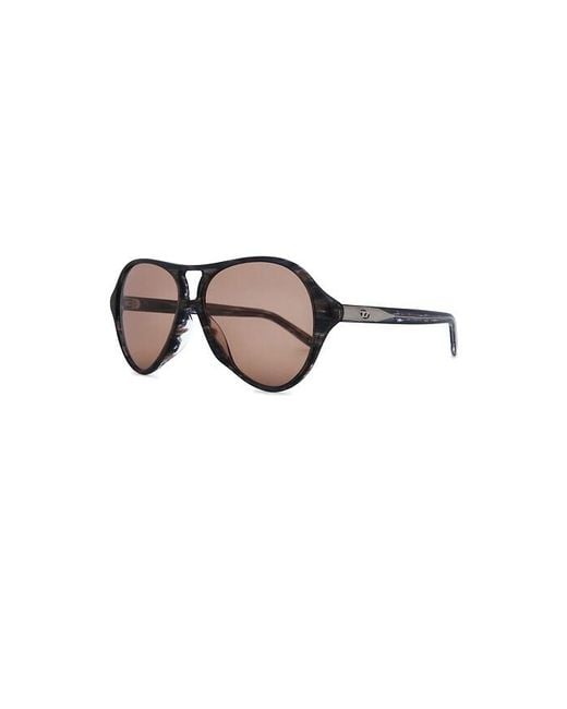 DIESEL Brown Pilot Sunglasses for men