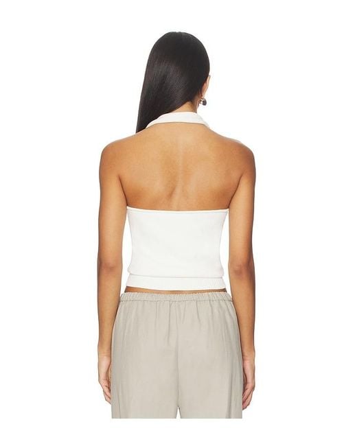 AYA MUSE Natural Knit Halter Top