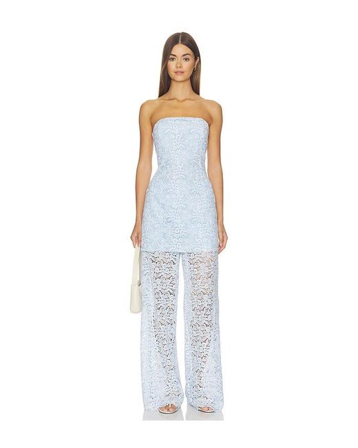 Generation Love Blue Cleo Two Tone Lace Pants