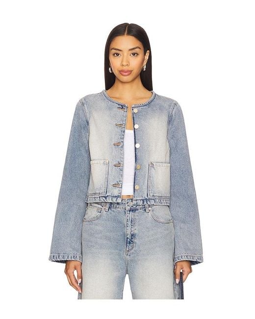 A.Brand Blue Caitlin Denim Jacket