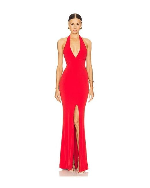 Nookie Red Illegal Halter Gown