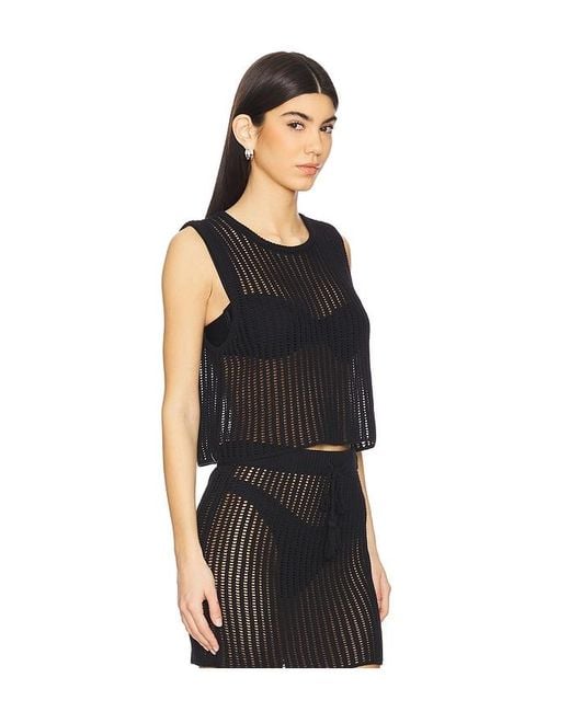 LSPACE Black Sander Top